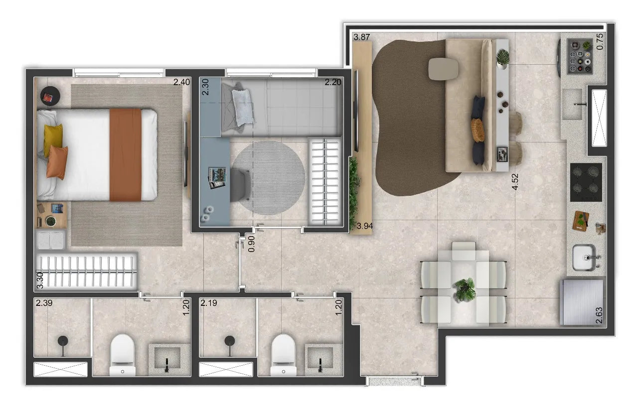 Um clube residencial no Side Sacomã - Unidade 113A