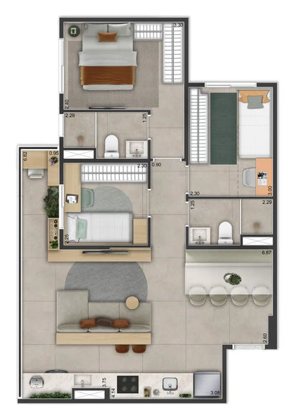 Um clube residencial no Side Sacomã - Unidade 202A