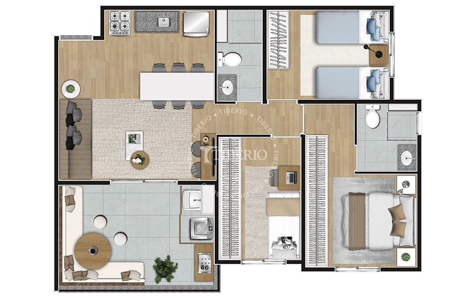 Apartamento à Venda no Constantino Campo Belo - Unidade 401, Bloco 2