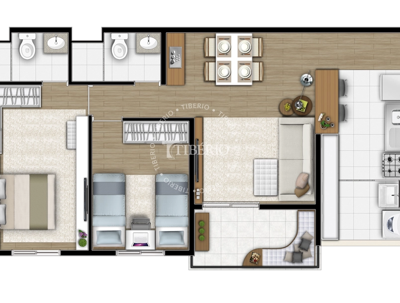 Apartamento à venda no My Joy Saúde - Unidade 101, Bloco 1 - 61m²