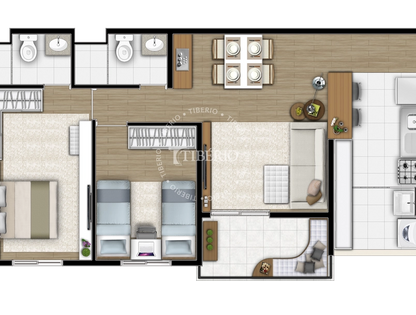 Apartamento à venda no My Joy Saúde - Unidade 101, Bloco 1 - 61m²